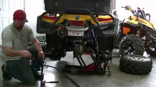 canam rear diff axle removal [upl. by Tisha]