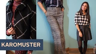 HOW TO WEAR KARO 3 stylishe Outfits mit Karomuster  refashion  OTTO [upl. by Annavoig335]