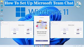 ✅ How To Set Up Microsoft Teams Chat On Windows 11  How To Login Microsoft Teams Chat on Windows 11 [upl. by Odla261]