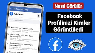 Facebook Profilime Kimlerin Baktığını Nasıl Görebilirim Yeni Güncelleme  Solutions Inquiry [upl. by Esylle]