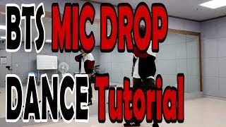 Dance Tutorial BTS  MIC DROP Count  Mirrored 안무배우기 [upl. by Hijoung]