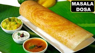 How To Make Crispy MASALA DOSA South Indian Style मसाला डोसा  Breakfast Recipe  CookWithNisha [upl. by Aldredge]