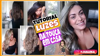 Fiz Luzes na touca sozinha em casa luzesnatouca tutorial jualeka [upl. by Asile875]