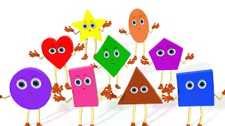 Learn Shapes Song  Colors Vehicles Fruits Vegetables and Shapes Songs amp Rhymes for Children [upl. by Yenar978]