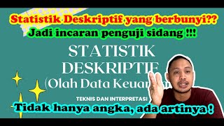 Teknis dan Analisis Statistik Deskriptif [upl. by Akemehc]