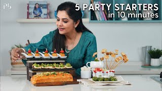 5 Party Starters in 10 Minutes I 5 पार्टी स्टार्टज़ I Pankaj Bhadouria [upl. by Oile]