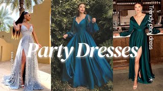 Trendy Party Dress  Long party dress ideas 👗 [upl. by Drazze396]