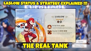 EVERMORE KNIGHTS EXCLUSIVE CHARACTER LASLOW STAT amp STRATEGY EXPLAINED [upl. by Thin]