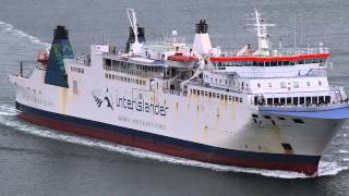 Interislander ferry Aratere coming into Wellington terminal [upl. by Nnaacissej]