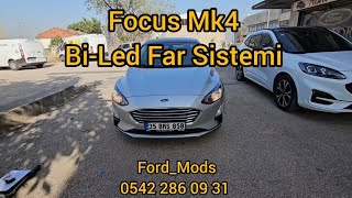 Ford Focus Mk4 Fabrikasyon Orjinal BiLed Far Sistemi Uygulaması [upl. by Elephus332]