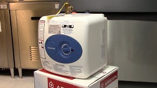 How to install a small electric water heater SharkBite PEX Ariston GL4S [upl. by Leler998]