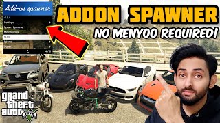 HOW TO INSTALL ADD ON VEHICLE SPAWNER IN GTA 5  SPAWN WITHOUT MENYOO  GTA 5 Mods 2023 HindiUrdu [upl. by Aerua]