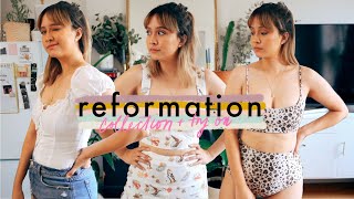 My Reformation collection  try on  Sustainable Clothing [upl. by Peppard]