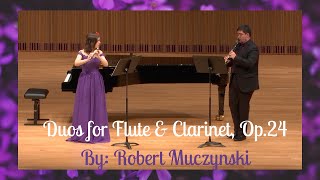 Robert Muczynski quotDuos for Flute amp Clarinet Op 24quotAlexandra Langley [upl. by Mast]