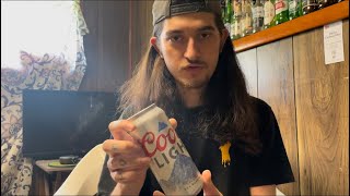 Coors light Beer review [upl. by Enaelem475]