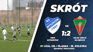 16 kolejka 202324 MKS Myszków  MLKS Znicz Kłobuck 12 [upl. by Llehcsreh]