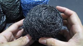 Crochet  Metallic Yarn Review [upl. by Georgiana]