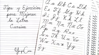 Ejercicios para mejorar la LETRA CURSIVA o Letra de Carta 📝  Aprende a mejorar tu letra [upl. by Braunstein]