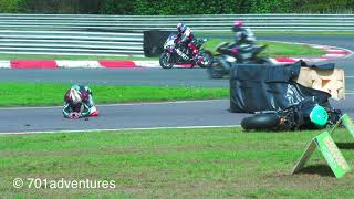 Peter Hickman Crash 2024 Bennetts British Superbike Championship at Oulton Park [upl. by Ylac]