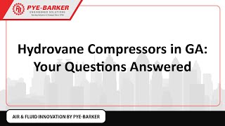 Hydrovane Compressors in GA Your Questions Answered [upl. by Jonell]