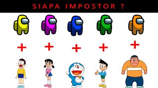 SIAPA IMPOSTOR  among us skin doraemon nobita shizuka giant suneo [upl. by Blodgett]