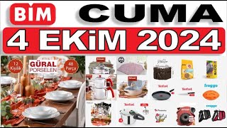 BİM 4 EKİM 2024 KATALOĞU ✅ BİM MARKET CUMA ✅ AKTÜEL ÜRÜNLER  RESMİ KATALOG [upl. by Pietrek800]