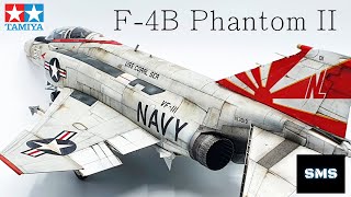 Tamiya NEW 148 F4B Phantom II VF111 Full build aircraft model kit 61121 [upl. by Potash967]