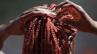 Synthetic wigs weaves and extensions given new life in Kenya [upl. by Arikal]