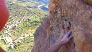 Escalada en Riglos Mallo Pisón vía Chooperior 6c 250m con Fabi 14 [upl. by Llenrahc]