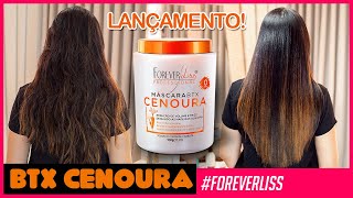 🥕Lançamento🥕 Btx de Cenoura Sem Formol Forever Liss [upl. by Walkling]