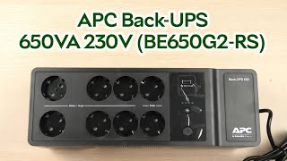 Розпаковка APC BackUPS 650VA 230V BE650G2RS [upl. by Ahsaele435]