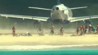 Maho Beach Plane Taking Off [upl. by Marris250]