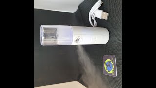 Sanitizador portátil Nano Mini Sprayer [upl. by Ahsaek]