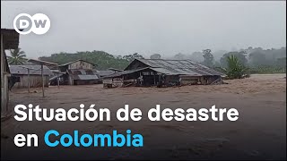 Lluvias e inundaciones antienen en jaque a 27 de 32 departamentos de Colombia [upl. by Airamzul97]