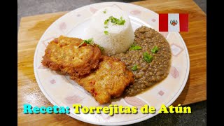 TORREJITAS DE ATÚN  TORREJAS PERUANAS  receta facil y casera [upl. by Eitsyrk661]