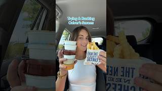 Trying and Ranking Culver’s Sauces 💙culvers culversrestaurant culversmukbang culverstime [upl. by Aluor72]