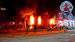 Commercial Box Alarm  Detroit Fire 331 Chandler St 07212024 [upl. by Chapa]