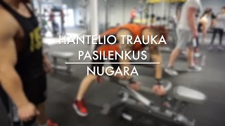 IronAcademy Nugara Hantelio trauka pasilenkus Ironmanlt amp O Ringys [upl. by Dadelos]