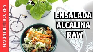 ENSALADA ALCALINIZANTE  Alcalina Vegana Raw Crudivegana [upl. by Ocko199]