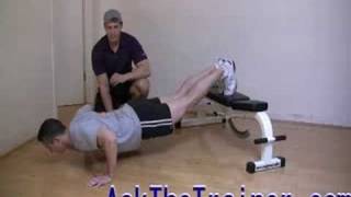 Elevated Feet Pushups  Pushups for upper chest amp Shoulders [upl. by Airret]