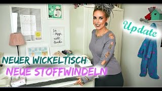 Unser WICKELTISCH mit STOFFWINDELN  Update nach 8 Monaten [upl. by Joab]