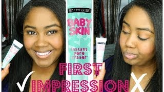 Maybelline Baby Skin Instant Pore Eraser  First Impression [upl. by Salomi726]