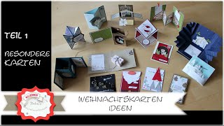 Karteninspiration Weihnachten Teil 1  Weihnachtskarte basteln  Kartenideen  Ideen  Stampin´Up [upl. by Sirronal]