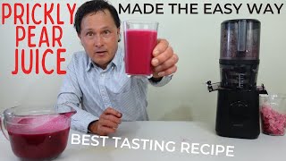 Easy Way to Make Prickly Pear Cactus Fruit Juice  Best Recipe using Nama J2 Juicer [upl. by Alexis]