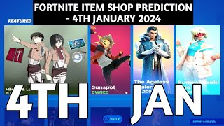 January 4 Fortnite Item Shop Prediction  January 4th 2024 Fortnite Item Shop Predictions [upl. by Akinar]