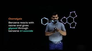 Ozonolysis of benzene 2nd year chemistry chapter 9 lecture 18 [upl. by Ifok]