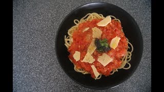 Fresh Tomato Spaghetti with Truffle Sauce [upl. by Nroht]