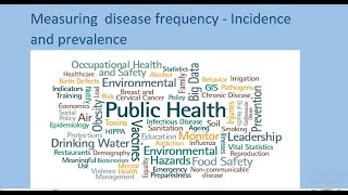 Measuring disease frequency  Incidence and prevalence [upl. by Yelnet]