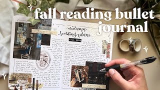 JOURNAL WITH ME 🍂 autumn reading bullet journal setup  fall 2023 tbr spread ft Mpopuul [upl. by Ytsrik945]