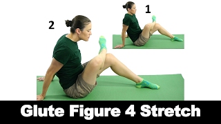 Glute Figure 4 Stretch  Ask Doctor Jo [upl. by Nolaj893]